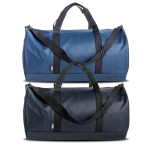 Stevige sport- of weekendtas met coating van kunstleer