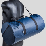 Stevige sport- of weekendtas met coating van kunstleer