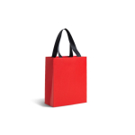 Premium papieren tas met matte afwerking en handvaten 4kg kleur rood