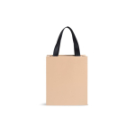 Premium papieren tas met matte afwerking en handvaten 4kg kleur beige