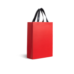 Premium papieren tas met matte afwerking en handgrepen 7kg kleur rood