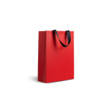 Premium papieren tas met matte afwerking en handgrepen 7kg kleur rood