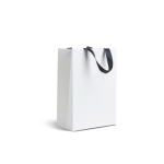Premium papieren tas met matte afwerking en handgrepen 7kg kleur wit