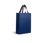 Premium papieren tas met matte afwerking en handgrepen 7kg kleur marineblauw