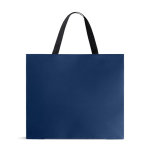 Premium matte papieren tas met zijvouw en handgrepen 9kg kleur marineblauw