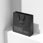 Premium matte papieren tas met zijvouw en handgrepen 9kg