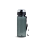 Herbruikbare fles met fliptop-dop en lekvrije sluiting 700 ml kleur zwart