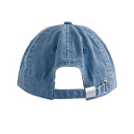 Vintage cap zonder structuur met 6 panelen van katoen 250 g/m2 kleur marineblauw