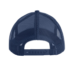 5-panel trucker cap met sluiting en gebogen klep 250 g/m2 kleur marineblauw