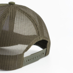 5-panel trucker cap met sluiting en gebogen klep 250 g/m2