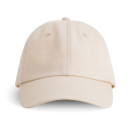 Katoenen baseballpet in dad-hatstijl, 6 panelen 250 g/m2 kleur beige