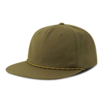Onversterkte 5-panel cap met gerecyclede platte klep ReTraze®