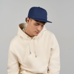 Onversterkte 5-panel cap met gerecyclede platte klep ReTraze®