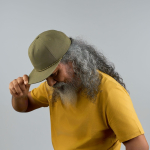 Onversterkte 5-panel cap met gerecyclede platte klep ReTraze®