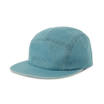 Ongestructureerde 5-panel campercap met platte klep