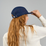 Ongestructureerde 5-panel campercap met platte klep