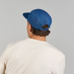Ongestructureerde 5-panel campercap met platte klep