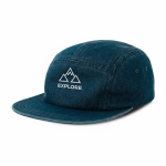 Ongestructureerde 5-panel campercap met platte klep