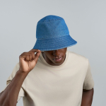 Panamahoed van denim katoen, geverfd met DyStar®