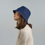 Panamahoed van denim katoen, geverfd met DyStar®