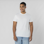 Wit T-shirt met korte mouwen en ronde hals 150 g/m²
