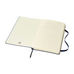 Moleskine gelijnd notitieboek met elastische sluiting kleur blauw tweede weergave