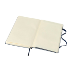 Moleskine gelijnd notitieboek met elastische sluiting kleur blauw derde weergave