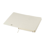 Moleskine gelijnd notitieboek met elastische sluiting kleur wit tweede weergave