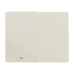 Moleskine gelijnd notitieboek met elastische sluiting kleur wit