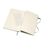 Moleskine gelijnd notitieboek met elastische sluiting kleur groen derde weergave