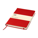 Moleskine gelijnd notitieboek met elastische sluiting kleur donkerrood