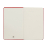 Moleskine gelijnd notitieboek met elastische sluiting kleur donkerrood