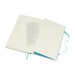 Moleskine gelijnd notitieboek met elastische sluiting kleur pastel blauw derde weergave