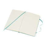 Moleskine gelijnd notitieboek met elastische sluiting kleur pastel blauw vierde weergave