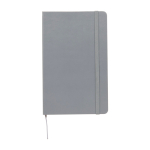 Moleskine gelijnd notitieboek met elastische sluiting kleur grijsachtig blauw tweede weergave voorkant