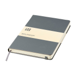 Moleskine gelijnd notitieboek met elastische sluiting kleur grijsachtig blauw