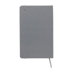Moleskine gelijnd notitieboek met elastische sluiting kleur grijsachtig blauw tweede weergave achterkant