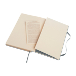 Moleskine gelijnd notitieboek met elastische sluiting kleur grijsachtig blauw tweede weergave