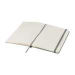 Moleskine gelijnd notitieboek met elastische sluiting kleur grijsachtig blauw vierde weergave