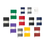 Moleskine gelijnd notitieboek met elastische sluiting kleur grijsachtig blauw tweede weergave meerdere kleuren
