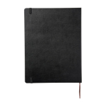 Moleskine Classic XL notitieboek met harde kaft, gelijnde pagina’s kleur zwart tweede weergave achterkant
