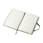 Moleskine Classic middelgroot gelijnd notitieboek met harde kaft kleur zwart vierde weergave