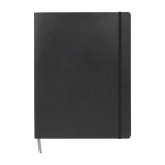 Moleskine Classic gelijnde notebook, zachte kaft en sluiting kleur zwart derde weergave voorkant