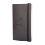 Moleskine Classic gelijnd notitieboek met zachte kaft kleur zwart weergave detail met logo
