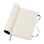 Moleskine Classic gelijnd notitieboek met zachte kaft kleur zwart vierde weergave