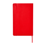 Moleskine Classic gelijnd notitieboek met zachte kaft kleur donkerrood tweede weergave achterkant