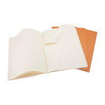 Moleskine Cahier gelijnde schrift met kartonnen kaft en binnenvak kleur bruin vierde weergave
