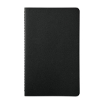 Moleskine Cahier gelijnde schrift met kartonnen kaft en binnenvak kleur zwart tweede weergave voorkant
