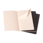 Moleskine Cahier Journal gelijnd notitieboek met kartonnen kaft kleur zwart vierde weergave