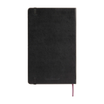 Moleskine Classic notitieboek met contactpagina in geval van verlies kleur zwart tweede weergave achterkant